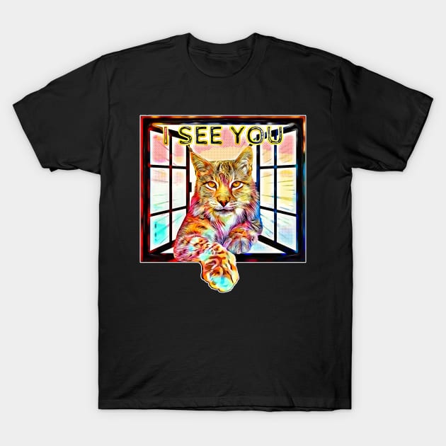 The lynx I see you T-Shirt by UMF - Fwo Faces Frog